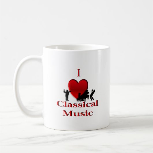 Mug I Heart Classical Music (Gauche)