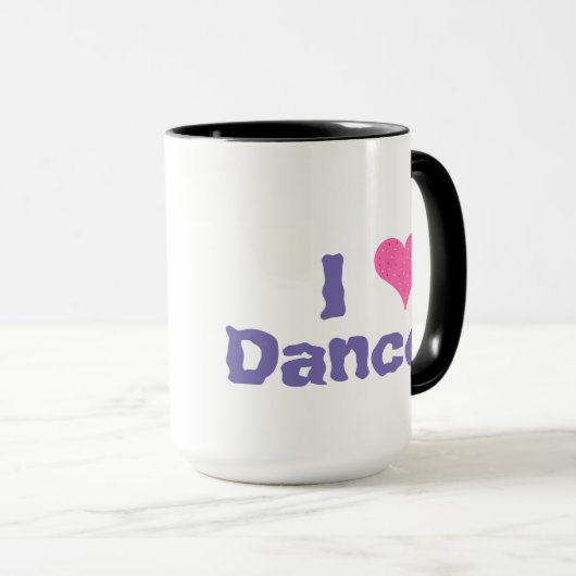 Mug I Heart Dance (Devant droit)