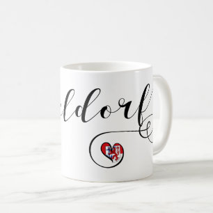Mug I Heart Düsseldorf, Drapeau, Allemagne
