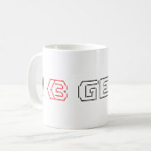Mug I Heart Geek ASCII ART (Devant gauche)