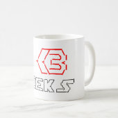 Mug I Heart Geek ASCII ART (Devant droit)