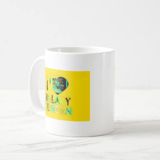 Mug I Heart Hillary Clinton : Graffiti Expression Art (Devant gauche)