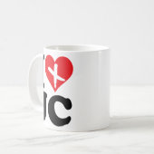 Mug I Heart JC (Devant gauche)