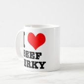 Mug I HEART (LOVE) boeuf jerky (Devant gauche)