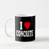 Mug I Heart Love Concrete Project Manager Concrete Wor (Gauche)