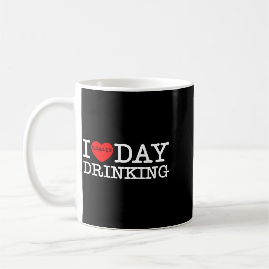 Mug I Heart Love Day Drinking Party Funny Barbecue Fam (Gauche)