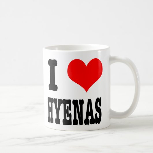 MUG I HEART (LOVE) HYENAS (Droite)