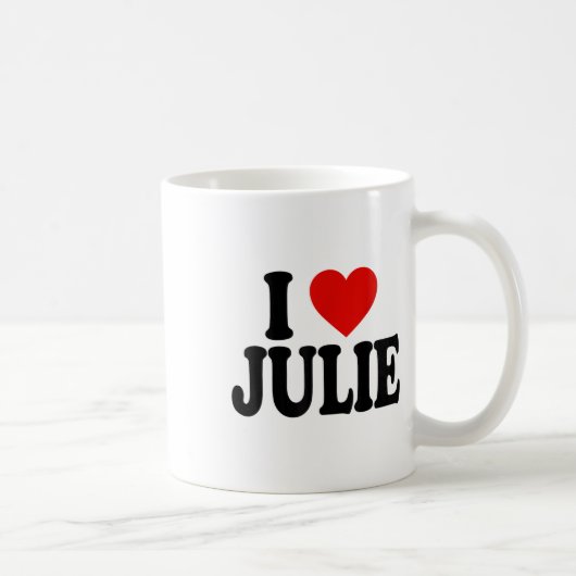 Mug I Heart Love Julie _1 (Droite)
