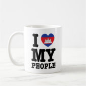 Mug I Heart (Love) My Khmer People (Gauche)