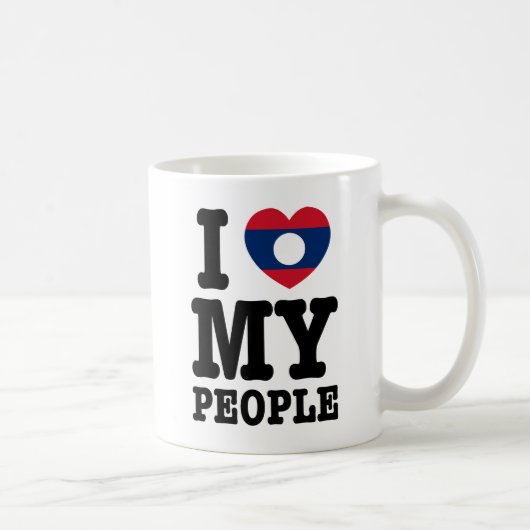 Mug I Heart (Love) My Lao People (Droite)