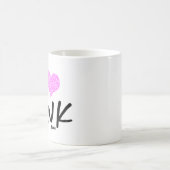 Mug I heart Love Pink Personnalisé Chic Custom (Centre)