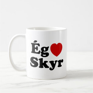Mug I Heart (Love) Skyr [Ég Elska Skyr] Islandais