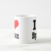 Mug I HEART (LOVE) styrofoam (Centre)
