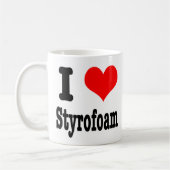 Mug I HEART (LOVE) styrofoam (Gauche)