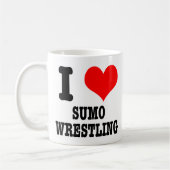 Mug I HEART (LOVE) sumo lutte (Gauche)