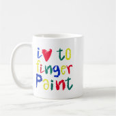 Mug I Heart Love To Finger Paint - Funny Couple  (Gauche)