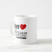 Mug I Heart (love) Yasothon, Isan, Thaïlande (Devant gauche)