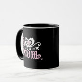 Mug I Heart Maman Rose (Devant gauche)