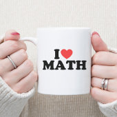 Mug I Heart Math Appréciation de l'enseignant Retour à