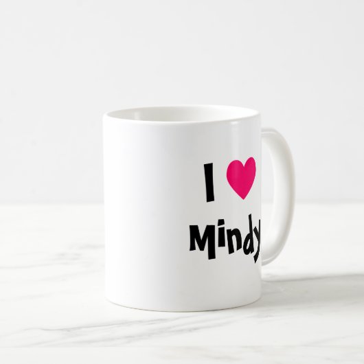 Mug I Heart Mindy (Devant droit)