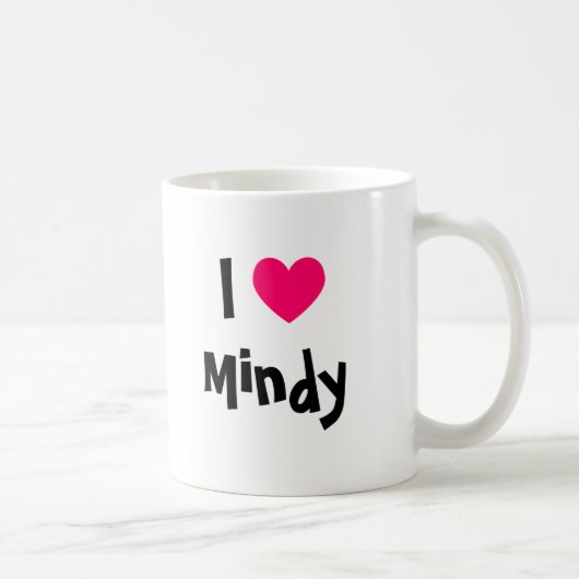 Mug I Heart Mindy (Droite)