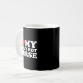 Mug I Heart My Nurse Husband Wife Funny Matching Coupl (Devant gauche)