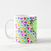 Mug I Heart Pickleball Green Pickleball Coeur rempli (Gauche)