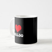Mug I Heart Ronaldos First Name Groovy D Valentines  (Devant gauche)