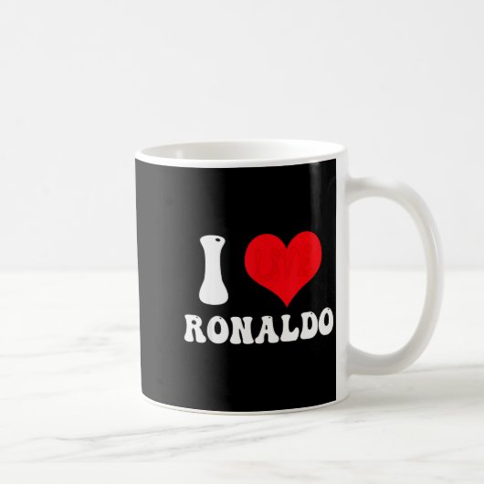 Mug I Heart Ronaldos First Name Groovy D Valentines  (Droite)