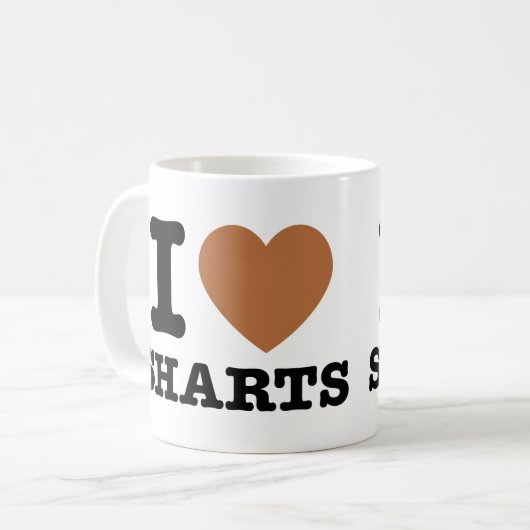 Mug I Heart Sharts (Devant gauche)