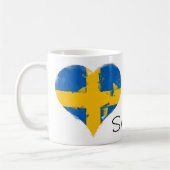 Mug I Heart Suède Drapeau suédois (Gauche)