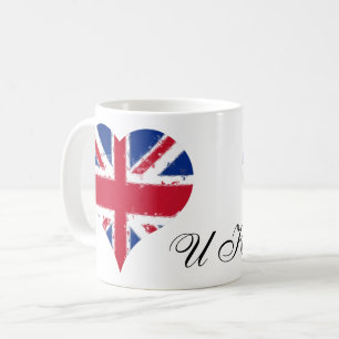 Mug I Heart UK Angleterre British Flag