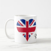 Mug I Heart UK Angleterre British Flag (Gauche)