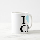 Mug I Heart Your | Fun Custom monogram (Devant droit)