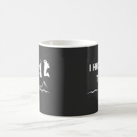 Mug I hike that — J'aime marcher dans un design graphi (Centre)