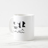 Mug I hike that — J'aime marcher dans un design graphi (Devant gauche)