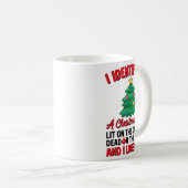Mug I Identify As A Christmas Tree Lit On The Outside (Devant droit)