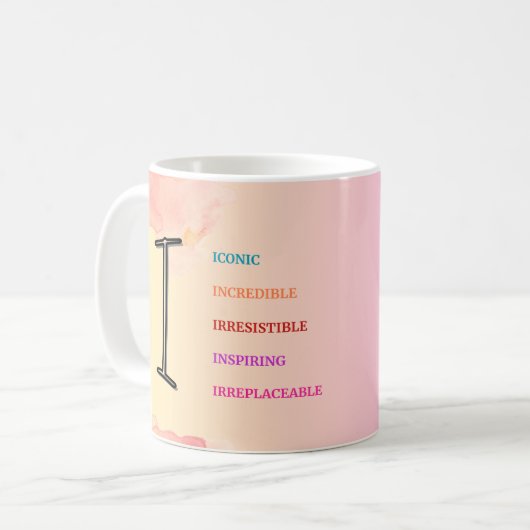 Mug "I" initial (11oz) (Devant gauche)