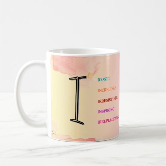 Mug "I" initial (11oz) (Gauche)