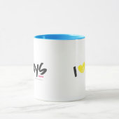 Mug I jaune de garçons de coeur (Centre)