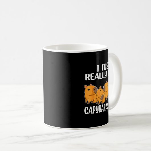 Mug I Just Really Like Capybaras Ok Capybara Animal Ro (Devant droit)
