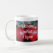 Mug "I Know What I Love" - Design à thème Apple (Gauche)