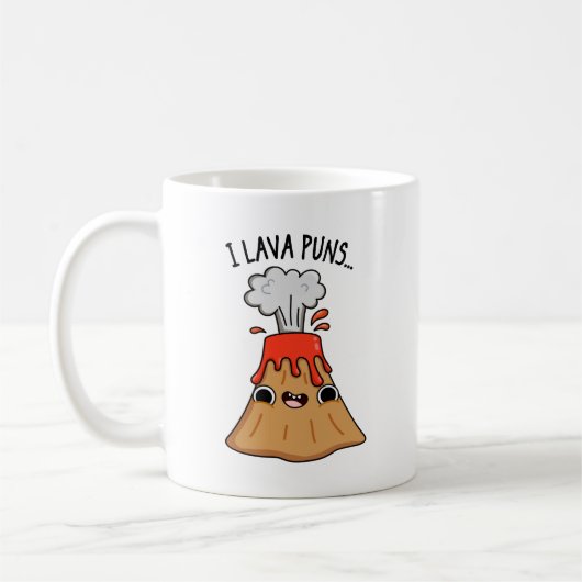 Mug I Lava Puns drôle Géologie Volcano Pun (Gauche)