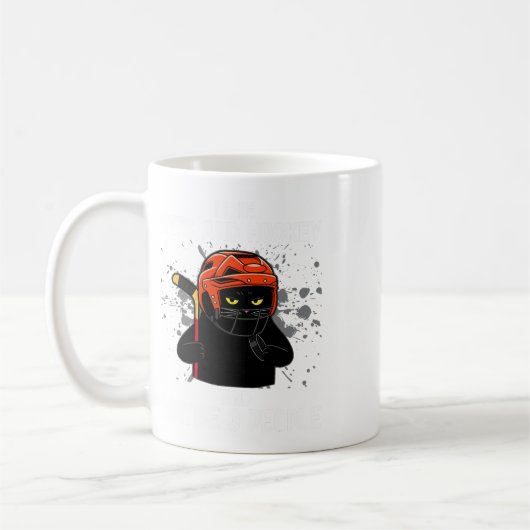 Mug I Like Cats And Hockey And Maybe 3 People Funny Ca (Gauche)