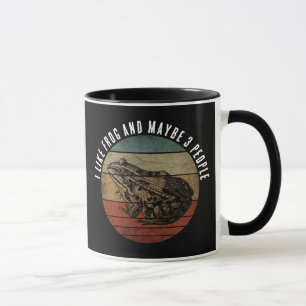 MUG I LIKE FROG AND MAYBE 3 PEOPLE