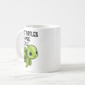 Mug I Like Turtles And Maybe Three People Funny Retro  (Devant gauche)