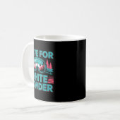 Mug I Live For White Wder Ski Goggles Snowboard Art  (Devant gauche)