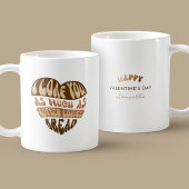 Mug I Loaf You tendance Beige Heart Funny Valentine's