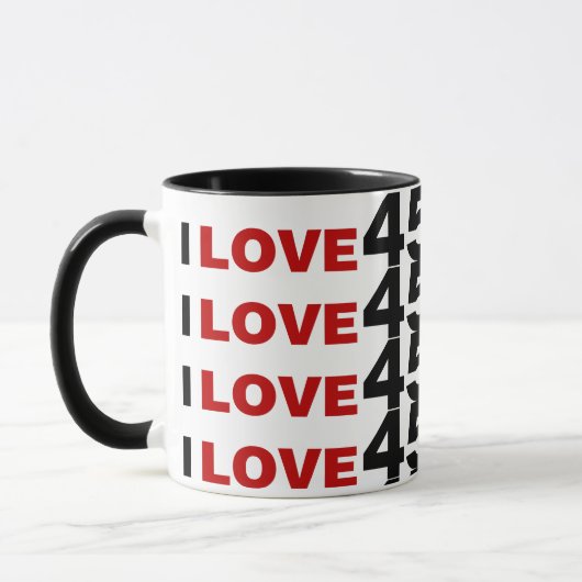Mug I Love 45 (Gauche)