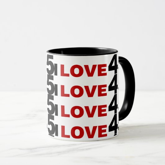 Mug I Love 45 (Devant droit)